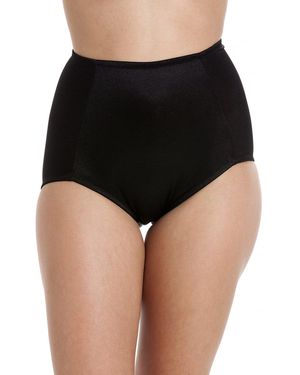 CAMILLE 2 Pack Full Support Shapewear Briefs - Black