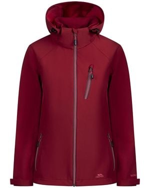 Trespass Soft Shell Jacket Persephone Mixed Claret - Red