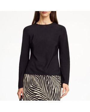 By Malene Birger Pricilla Silk Blend Blouse - Black