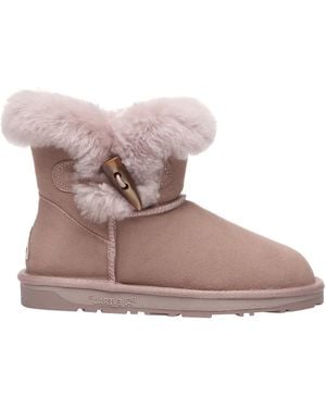 EVER AU Robin Button Mini Boot - Brown