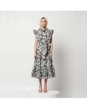 Elliatt Nova Short Sleeve Midi Dress - Multicolour