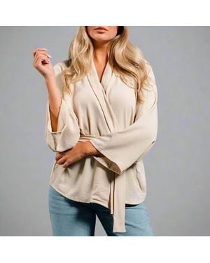 Needs No Label Soft Belted Jacket - Natural