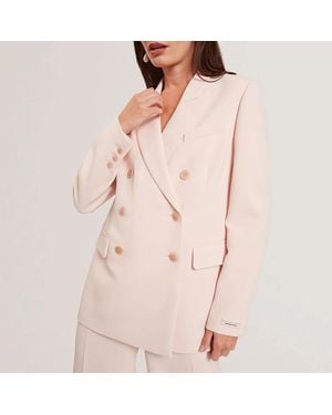 Ted Baker Light Traga Tailored Double Breasted Blazer - Pink