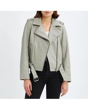 N°· Eleven Leather Biker - Grey