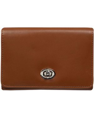 NiNa Amora 'Adriana' Tan Leather Purse - Brown