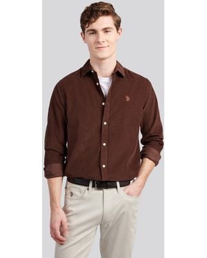 U.S. POLO ASSN. U. Polo Assn. Dark Cord Shirt - Brown