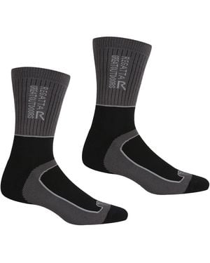 Regatta Socks Samaris 2 Season Coolmax/Dark Steel - Black