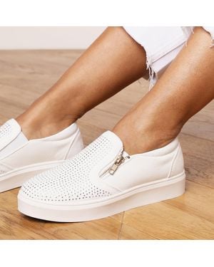 Where's That From Florina Zip Detail Trainer - White