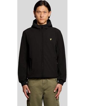 Lyle & Scott Fleece Back Softshell Jacket - Black