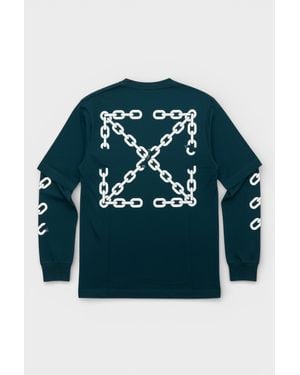 Off-White c/o Virgil Abloh Chain Arrow Double Sleeve - Blue