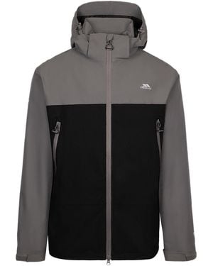 Trespass Waterproof Jacket Fahamore Polyester Storm - Grey