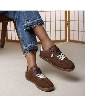 Where's That From Anaiah Low Profile Side Panel Detailed Trainer - Blue