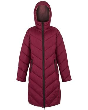 Regatta Padded Jacket Anita Mixed Dark Pimento - Red