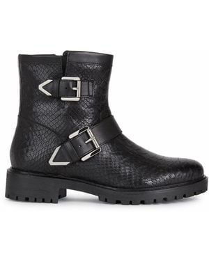 Geox Hoara Ankle Boots - Black
