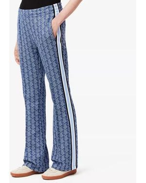 Lacoste Printed Flared Joggers - Blue