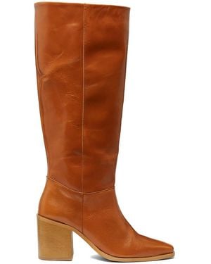 Oliver Sweeney Cognac Cervinia Leather Boots - Brown