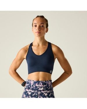 Dare 2b Sports Bra React Recycled Polyamide - Blue