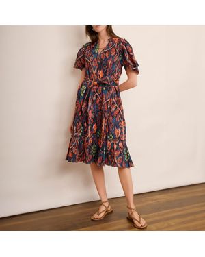 Wyse Printed Octave Dress - Red