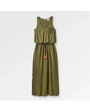 Passenger Khaki Rivergate Cotton Maxi Dress - Green