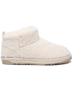 EVER AU Dotterel Plush Ankle Ultra Boots - White