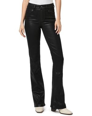 PAIGE Laurel Canyon Flared Stretch Jeans - Black