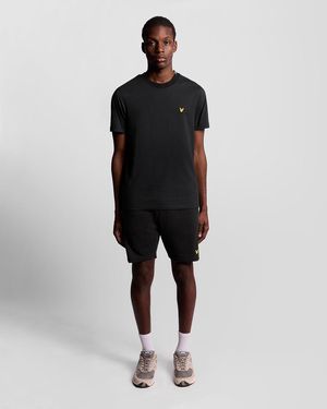 Lyle & Scott Sports Tape Sweat Shorts - Black