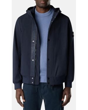 Stone Island Light Soft Shell-R E.Dye Technology Jacket - Blue