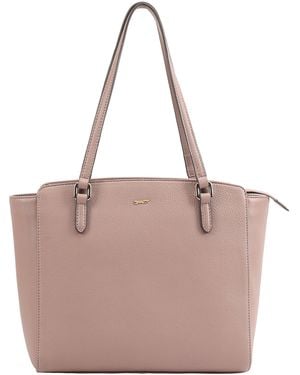 Paul Costelloe Matina Leather Shoulder Bag - Pink