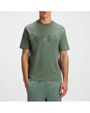 BOSS Khaki Mirror Iconic T-Shirt - Green