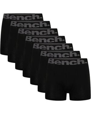 Bench 7 Pack Cotton Boxers Underwear - Black