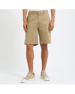 Replay Stone Cotton Twill Chino Shorts - Natural