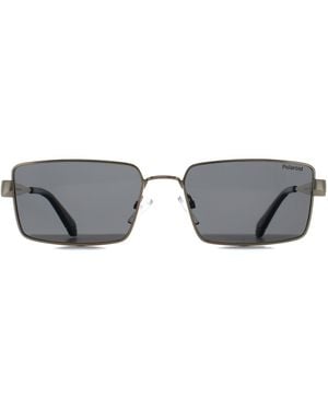 Polaroid Rectangle Polarised Pld 6255/S/X Sunglasses - Grey
