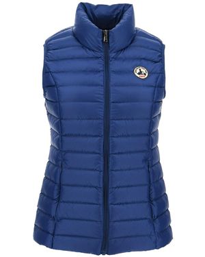 J.O.T.T Seda Noos Down High Neck Gilet Plain - Blue