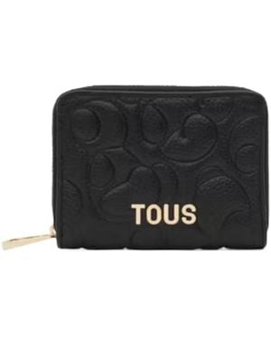 Tous Greta Leather Coin Purse - Black