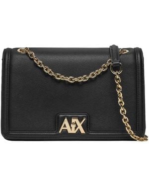 ARMANI EXCHANGE Crossbody Handbag Messenger Bag Medium 4R731 - Black