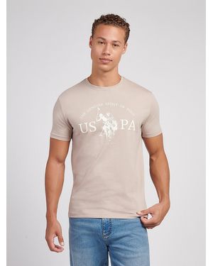 U.S. POLO ASSN. Uspa Print Graphic T-Shirt Atmosphere - Grey