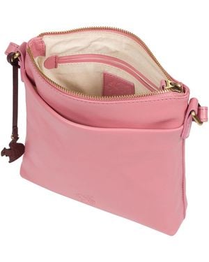 Conkca 'Nikita' Blush Leather Cross Body Bag - Pink