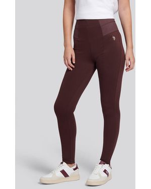U.S. POLO ASSN. Puce Elastic Waistband Leggings - Red