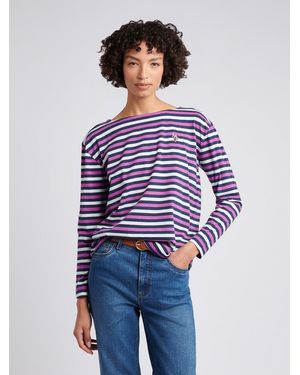 U.S. POLO ASSN. Multicolour Stripe Long Sleeve Tee - Blue