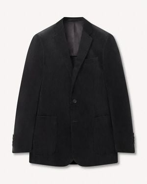 Richard James Classic Corduroy Jacket Tailored 2-Button 100% Cotton - Black