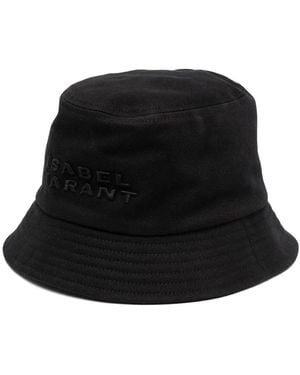 Isabel Marant Haley Logo Bucket Hat - Black