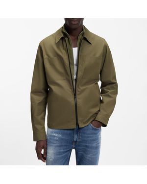 HUGO Khaki Evalom Jacket - Green