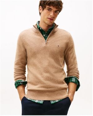 Tommy Hilfiger Tan Jumper - Natural