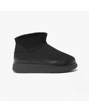 Fitflop Ultra-Mini Low Heeled Boots - Black