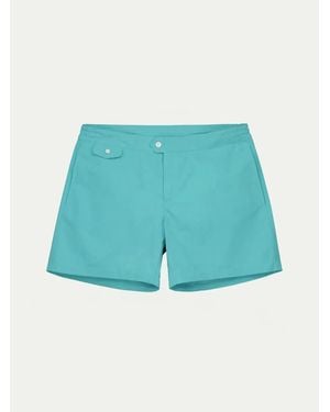 Aurélien Classic Petrol Swim Shorts - Blue
