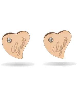 Guess Rose Earrings Queen Of Heart - White