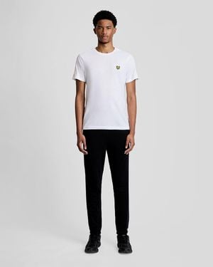 Lyle & Scott Sports Tape Joggers - White