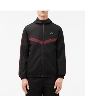 Lacoste Taped Hood Jacket - Black