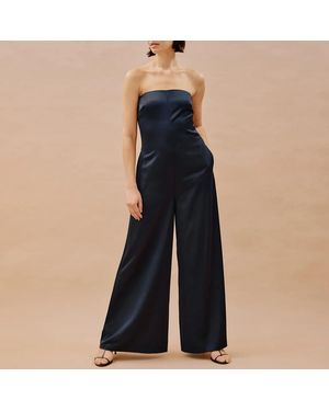 Albaray Satin Jumpsuit - Blue