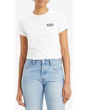 Levi's Printed Logo Cotton T-Shirt - Blue